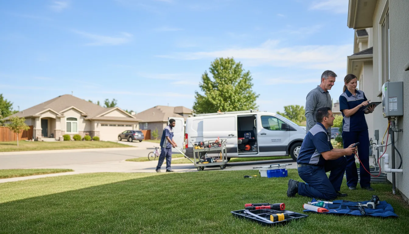 Tankless water heater service in De Kalb, TX